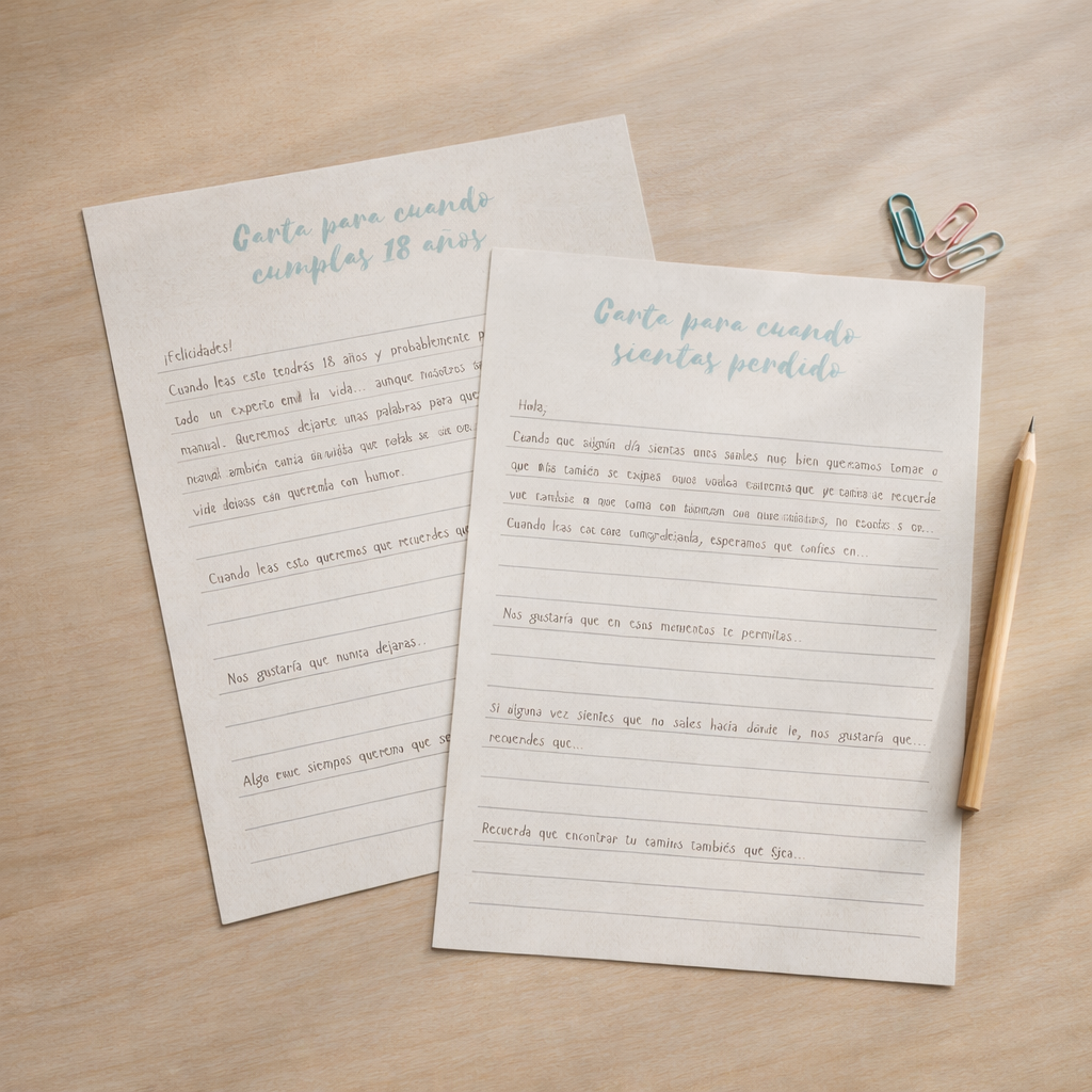 cartas para el futuro recuerdos bebe primer año