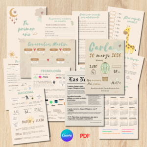 Kit básico + personalizado - Guarda recuerdos del bebé